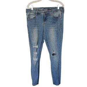 Lovesick Torrid Distressed Ankle Skinny Jeans Size 14